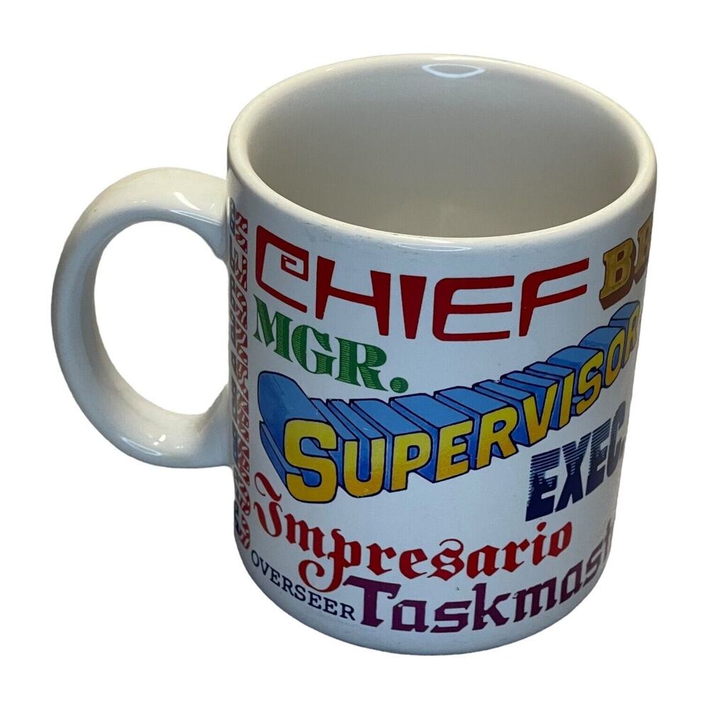 Hallmark Boss Chief Commander Supervisor Manager Boss Captain Coffee & Tea Mug
